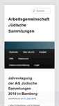 Mobile Screenshot of juedische-sammlungen.de
